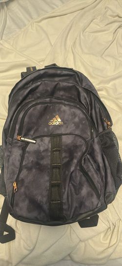 Adidas Dark Grey Gold Logo Backpack
