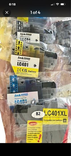 New Compatible Brother LC401 / LC401XL Ink Cartridge Set – Black, Cyan, Yellow & Magenta – Sealed