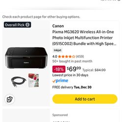 Canon Wireless Printer 