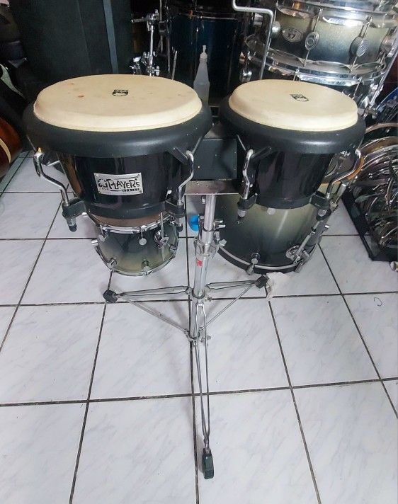 Bongos Drums With Stand !! $120 Or Best Offer !!