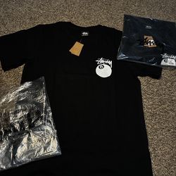 Black 8 ball Stussy shirts