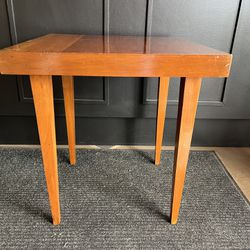 Square Wood Side Table 