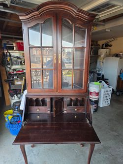 Slant front hiboy desk