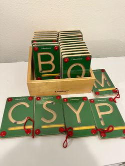 Lakeshore Learning Magnet Wood Alphabet Trace Letters Education ABC Uppercase