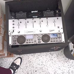 DJ equipment.