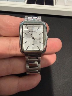 Fossil Square Dial Stainless Steel Watch