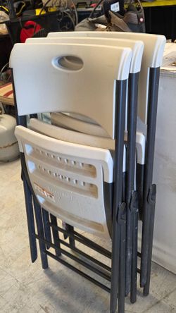 Lifetime Folding Chairs - Set of 3