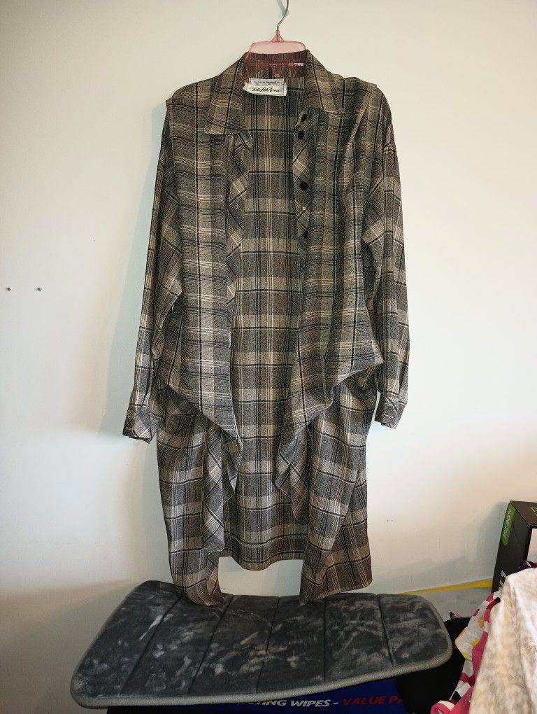 Vintage Warren Womens Plaid Shirt Dress Long Sleeve Button Down Size 12 From Saks 5th Avenue