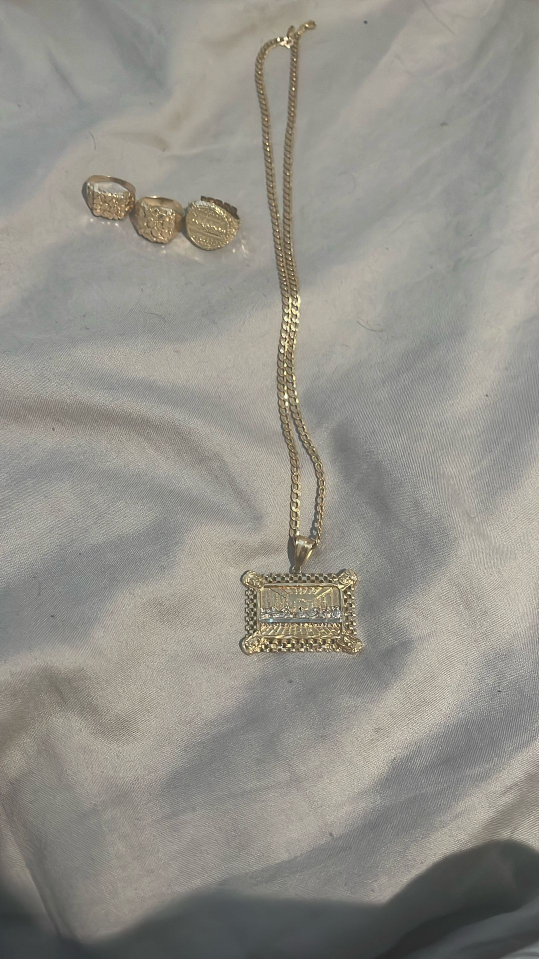 Gold Chain And Rings