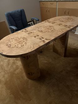 CB2 Marisa Burl Wood Desk