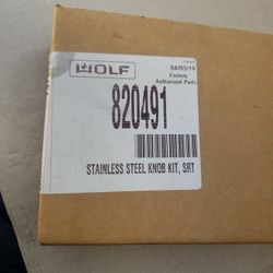 Stainless Steel Knob Kit Wolf Mod. 820491