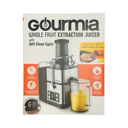 Gourmia 6 Speed Wide Mouth Stainless Steel Juicer - 15.75” x 7.28” x 12.2” 