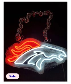 DENVER BRONCOS LED CHAIN NECKLACE
