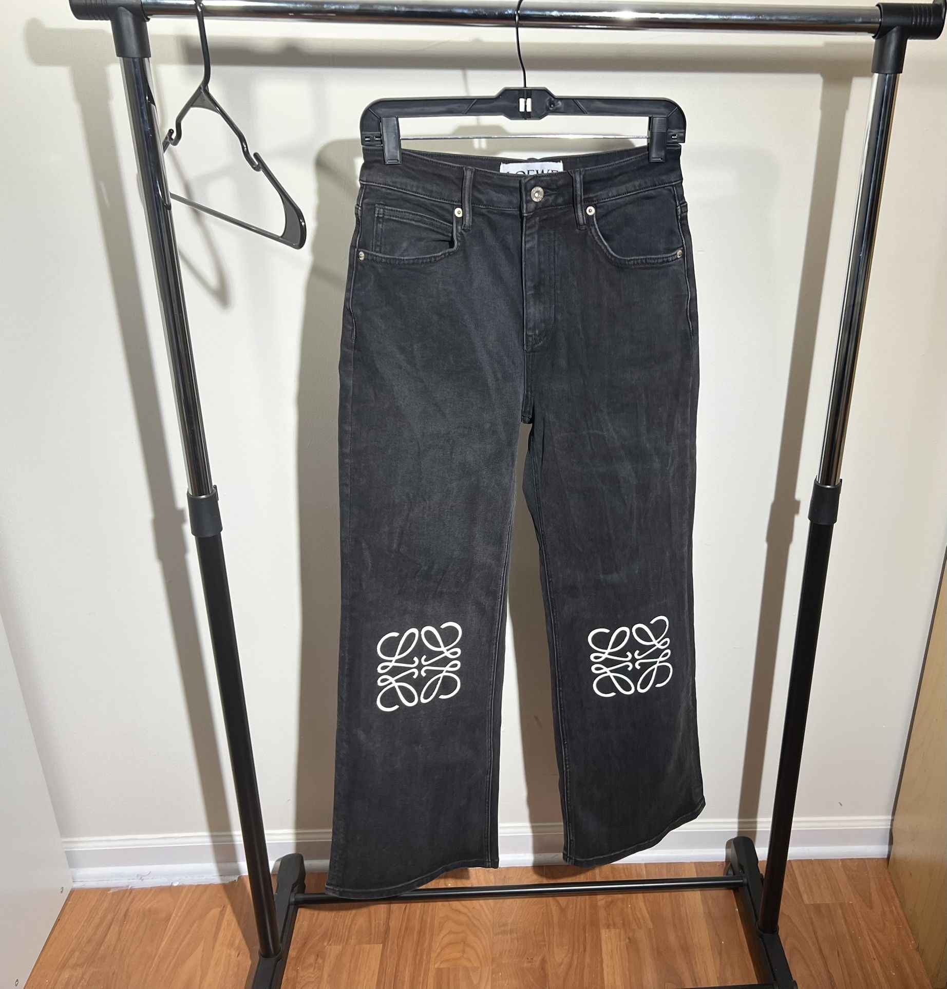 ✅ Authentic LOEWE Anagram Baggy Jeans – Women’s Size 27/28 In-Hand