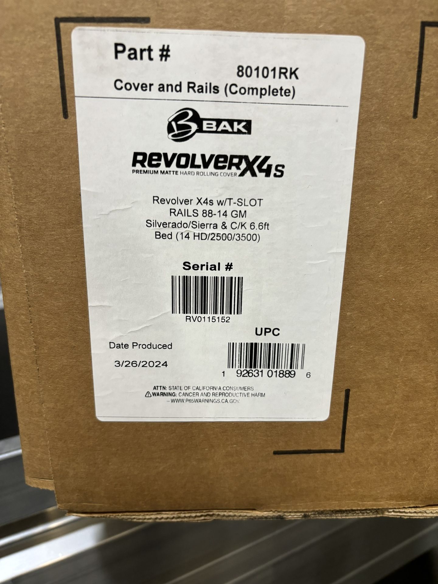 Chevy/GMC 6’6” Bed Cover