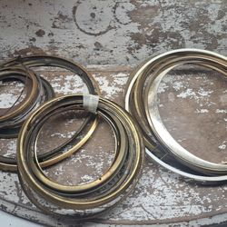 25 Vintage brass Metal Assorted Clock Bezels Round Frame Art Steampunk Supplies