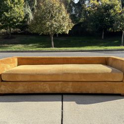 Mid-Century Modern Corduroy Sofa β Mustard Gold β 89β Wide