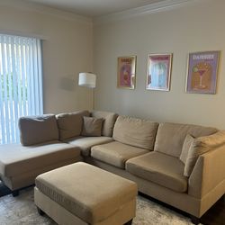 Sectional Sofa With Ottoman 