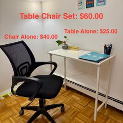 Compact Office Desk And Chair Set
