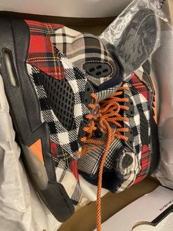 Retro Jordan 5 Plaid Size 4.5 Youth