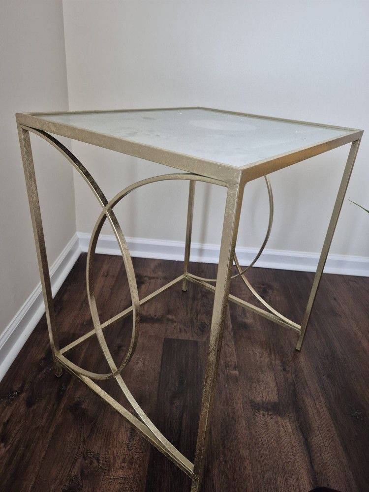 Luxury Glass End Table For Living Room