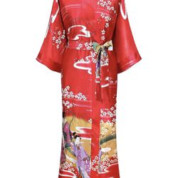 Kimono Robe Wrap Dress One Size 
