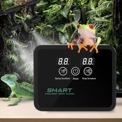 BRAND NEW Reptile fogger Smart Spray System With Timer & 360°Adjustable Misting Nozzles for Terrariums Amphibian Lizard Snake Frog Plants