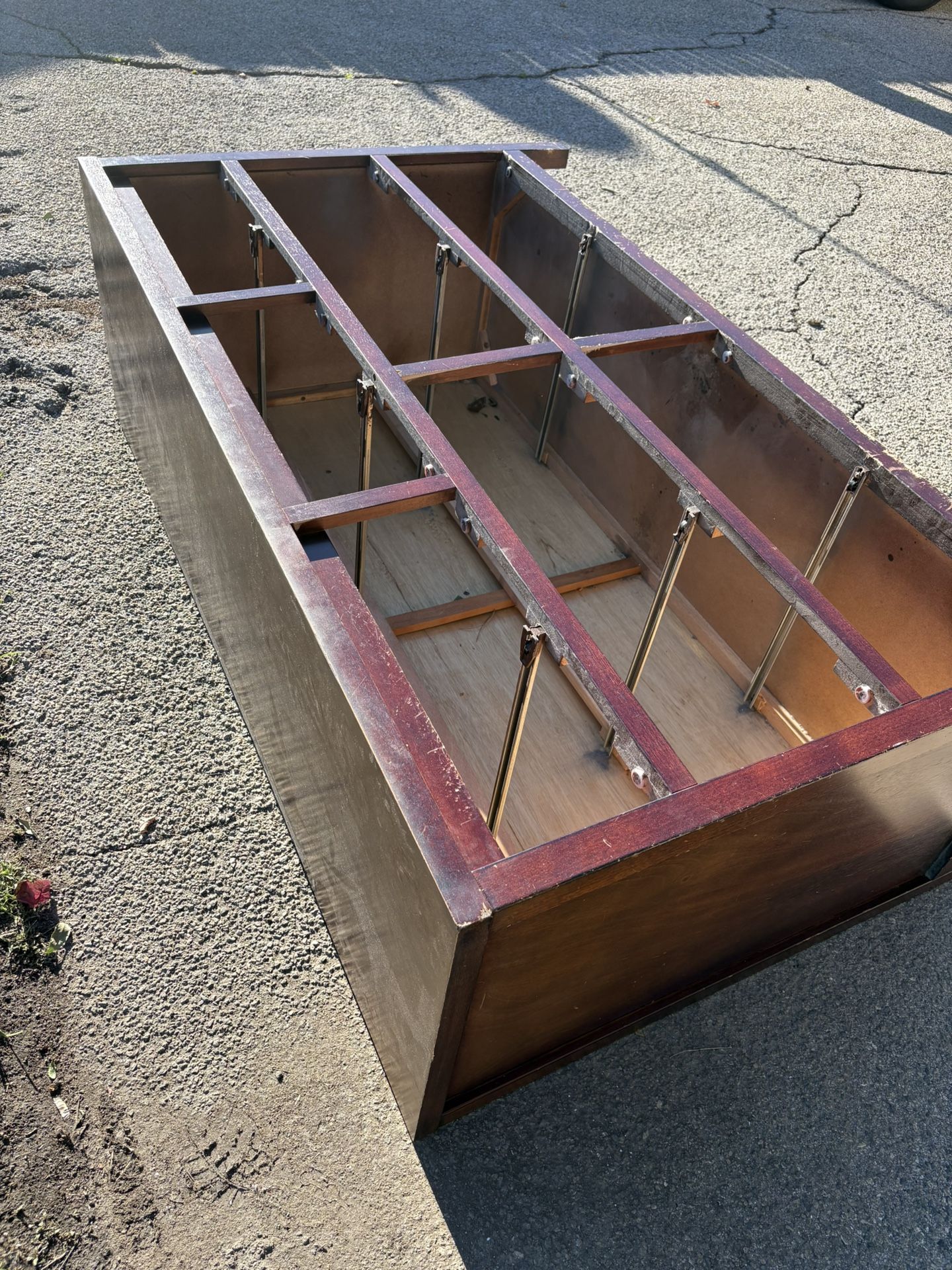 Wood Dresser With Mirror