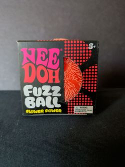 Nee Doh Fuzz Ball Flower Power Orange