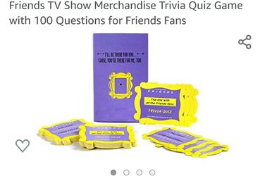 Friends TV Show Merchandise Trivia Quiz Game with 100 Questions for Friends Fans
