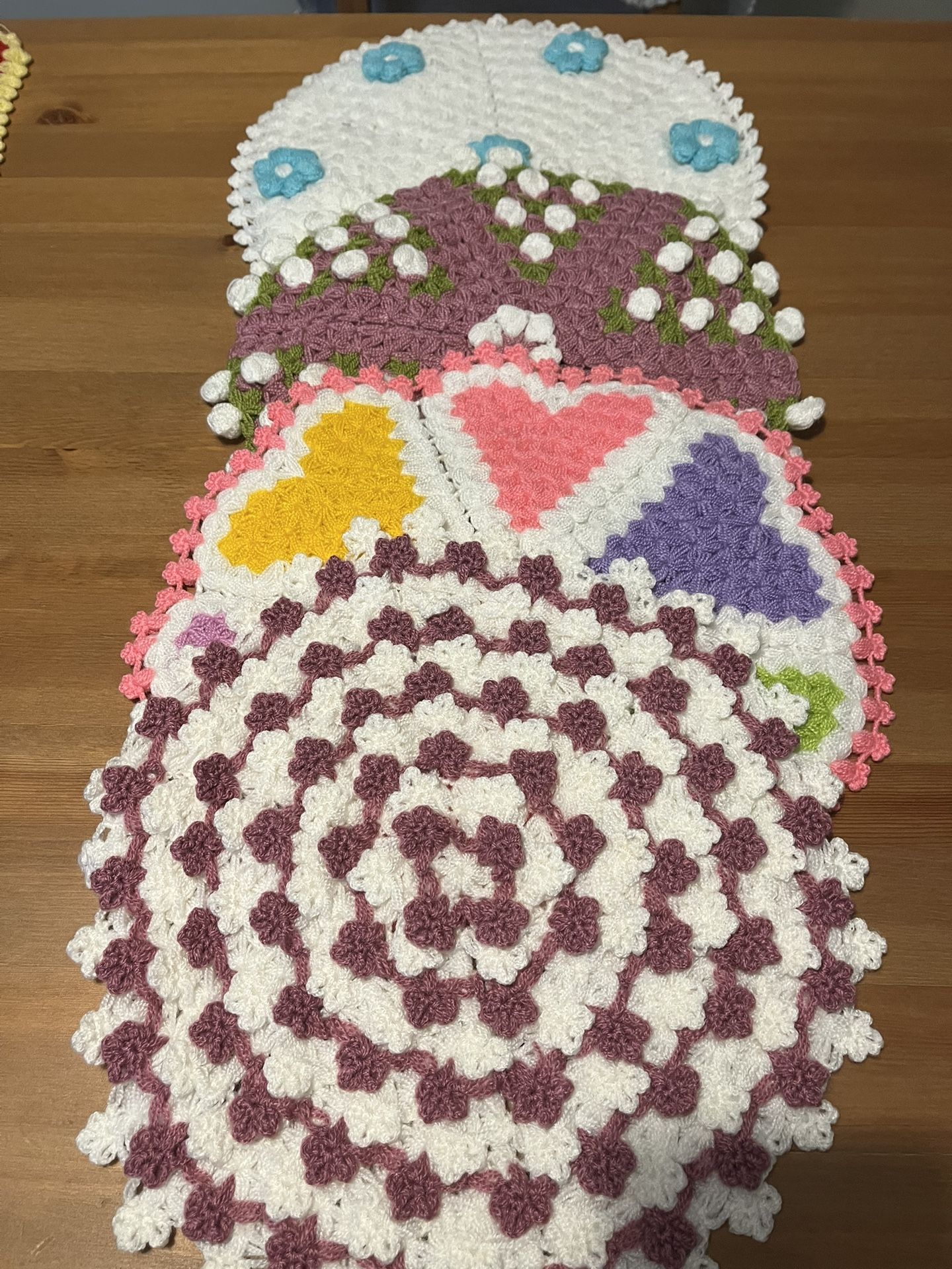Handcrafted Crochet Home Décor and Accessories – Unique and Versatile Designs – Unique crochet designs for versatile uses- Valentine’s doily