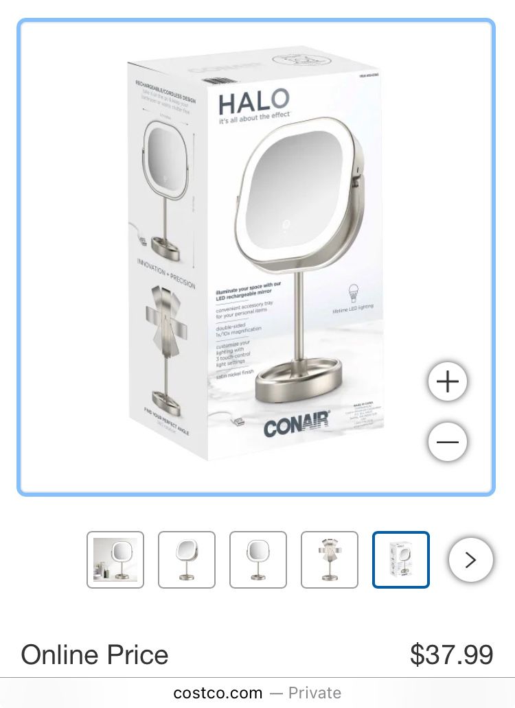Double Sided Mirror With Light