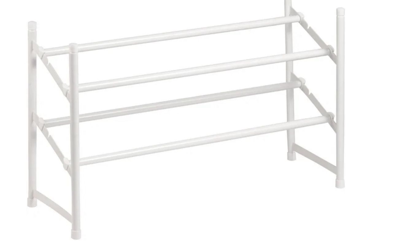 Shoe Rack for Closet 2 Tier, 24 x 46” Adjustable