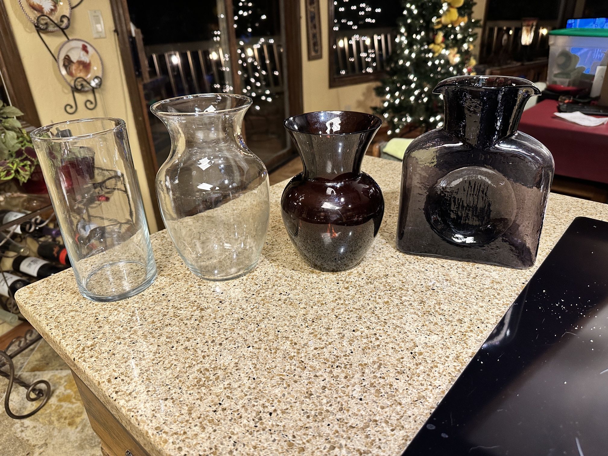 4 Flower Vases
