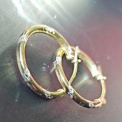 Gold Hoop Earrings 