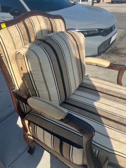 French Provincial Wingback Armchair