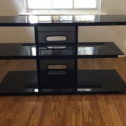 3 Shelves Glass TV Stand 