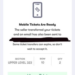 Pair of Drake tickets - August At staples! 