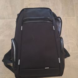 Black Work Backpack With Laptop Sleeve