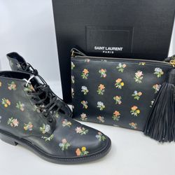 Saint Laurent Leather Boots(5.5) and Bag