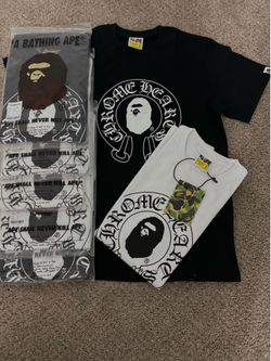 Small Bape Shirt, chrome hearts.