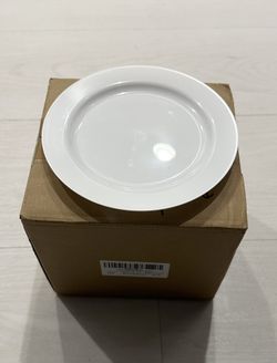 White Plastic Heavy Duty Dessert Plates 100