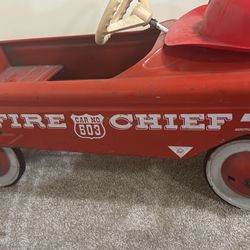 1960s Peddle Fire Chief 