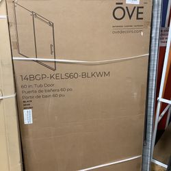 OVE 60 inch tub door #14BGP-KEL560-BLKW 
