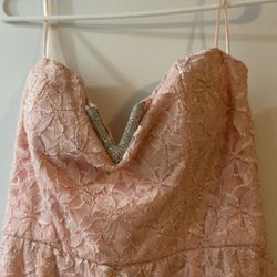 Woman’s Elegant  Light Pink Dress XL