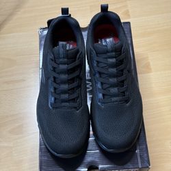 Skechers Skech Air Ventura SR Black Mens Electrical Hazard Slip Resistant Sz 11