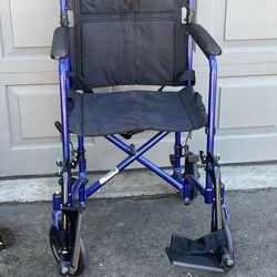 Invacare  Collapsible Foldable Transport Wheelchair