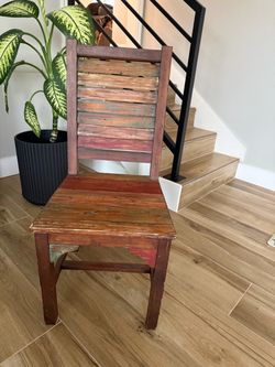 Reclaimed Wood accent Dining Chair