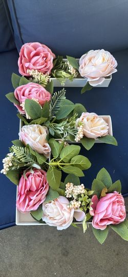 Rose filled letters