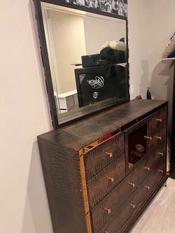 Dresser with mirror